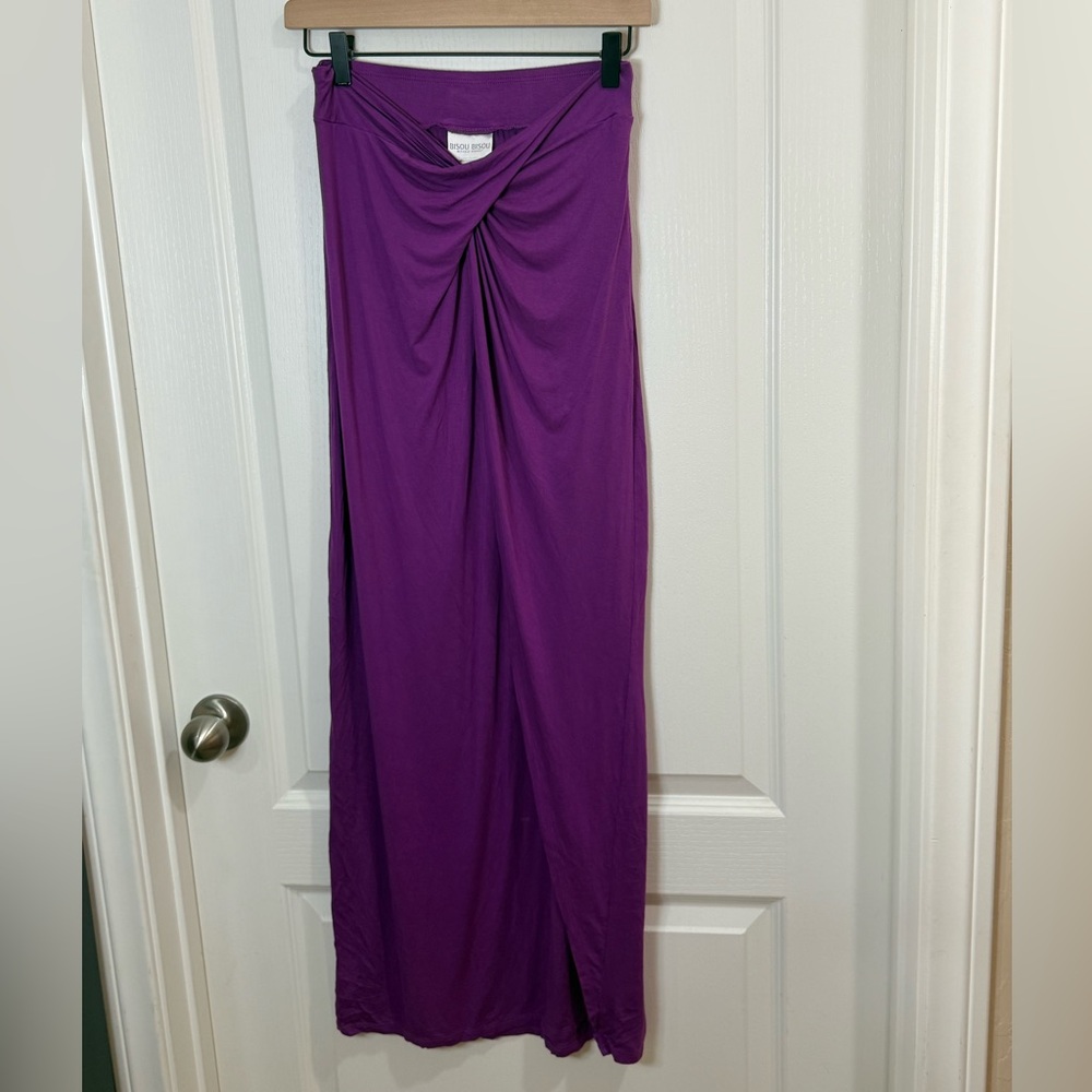 Bisou Bisou Vibrant Purple Maxi Skirt